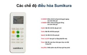Các chế độ điều hoà Sumikura: Công dụng và cách dùng
